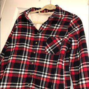 Fluffy Flannel Long Sleeve